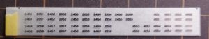 小田急2000形・4000形の車番インレタ